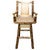 Cascade Captain's Upholstered Swivel Counter Stool with Back - Buckskin