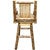 Cascade Captain's Upholstered Swivel Counter Stool with Back - Buckskin