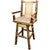 Cascade Captain's Upholstered Swivel Counter Stool with Back - Buckskin