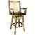 Cascade Captain's Upholstered Swivel Counter Stool with Back - Saddle