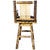 Cascade Captain's Upholstered Barstool with Back & Swivel - Saddle