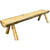 Asheville Outdoor Half Log Bench - 4 Foot