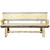 Asheville Outdoor Half Log Bench with Back - 6 Foot