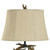 Antler Table Lamp with Custom Fabric Shade