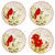 Christmas Cardinal Dessert Plates - Set of 4
