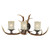 Cast Antler Triple Wall Lamp