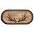 Antlers Oval Bath Rug
