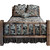 Homestead Cal King Log Bed - Stained & Lacquered