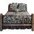 Homestead King Log Bed - Stained & Lacquered