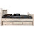Denver Bed with Storage & Engraved Bears - Full - Lacquered