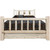 Denver Bed with Storage & Engraved Pines - Cal King - Lacquered