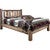 Denver Platform Bed with Engraved Elk - Twin