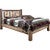 Denver Platform Bed with Engraved Bears - King
