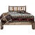 Denver Platform Bed with Engraved Broncos - Full