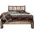 Denver Platform Bed with Engraved Moose - Twin