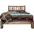 Denver Platform Bed with Engraved Elk - Cal King