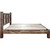 Denver Platform Bed with Engraved Bears - Queen