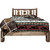 Denver Platform Bed with Engraved Pines - King