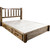 Denver Platform Bed with Storage - Full - Stained & Lacquered