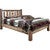 Denver Platform Bed with Engraved Pines - Queen