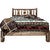 Denver Platform Bed with Engraved Pines - Queen