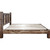 Denver Platform Bed with Engraved Wolves - Twin