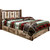 Denver Platform Bed with Storage & Engraved Pines - Full