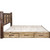 Denver Platform Bed with Storage & Engraved Pines - Full