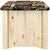 Denver Upholstered Ottoman with Storage - Woodland