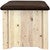 Denver Upholstered Ottoman with Storage - Saddle