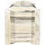 Denver Magazine Rack with Engraved Bear - Lacquered