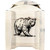 Denver Magazine Rack with Engraved Bear - Lacquered