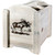 Denver Magazine Rack with Engraved Moose - Lacquered