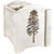 Denver Magazine Rack with Engraved Pine - Lacquered