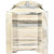 Denver Magazine Rack with Engraved Elk - Lacquered