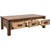 Denver Large Coffee Table with Six Drawers - Stained & Lacquered