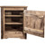Denver Cabinet with Engraved Pine - Right Hinged - Stained & Lacquered