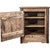 Denver Cabinet with Engraved Bear - Left Hinged - Stained & Lacquered