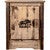 Denver Cabinet with Engraved Moose - Left Hinged - Stained & Lacquered