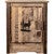 Denver Cabinet with Engraved Elk - Left Hinged - Stained & Lacquered