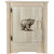 Denver Cabinet with Engraved Bear - Left Hinged - Lacquered