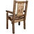 Denver Captain's Chair with Engraved Bear - Stained & Lacquered