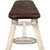 Denver Plank Bench with Saddle Seat - 45 Inch - Lacquered