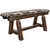Denver Plank Bench with Woodland Seat - 45 Inch - Stained & Lacquered