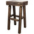 Denver Half Log Barstool - Stained & Lacquered