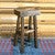 Denver Half Log Barstool - Stained & Lacquered