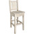 Denver Barstool with Engraved Pine Tree Back - Lacquered