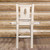 Denver Barstool with Engraved Pine Tree Back - Lacquered