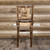 Denver Counter Height Barstool with Engraved Elk Back - Stained & Lacquered