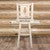 Denver Swivel Barstool with Engraved Pine Tree Back - Lacquered
